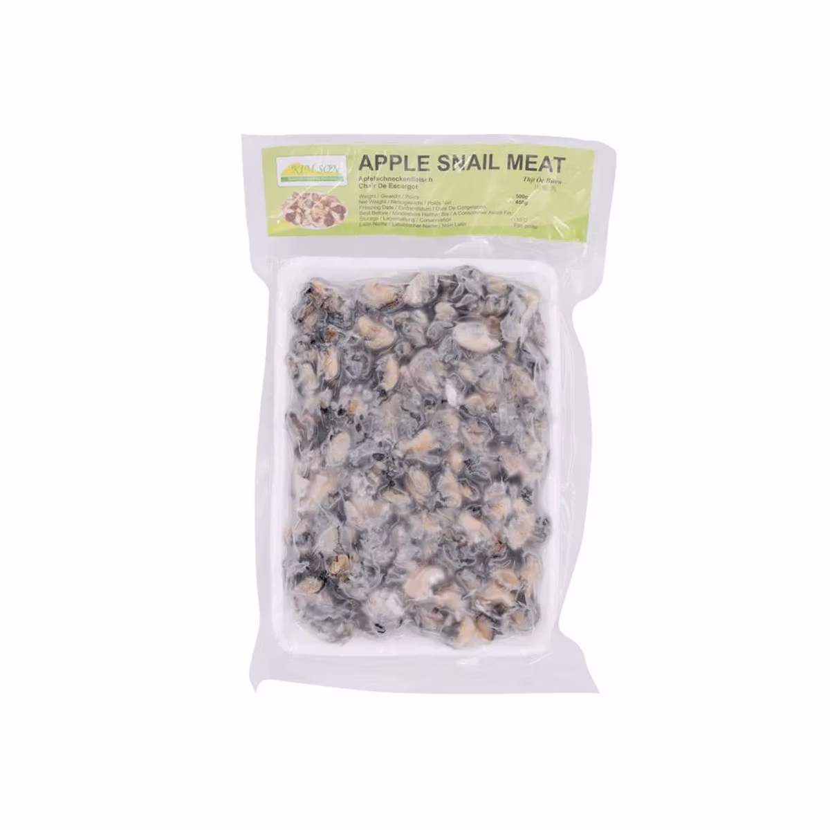 Pika Brand Apple Snail Meat 350-400 500 g VP 10kg