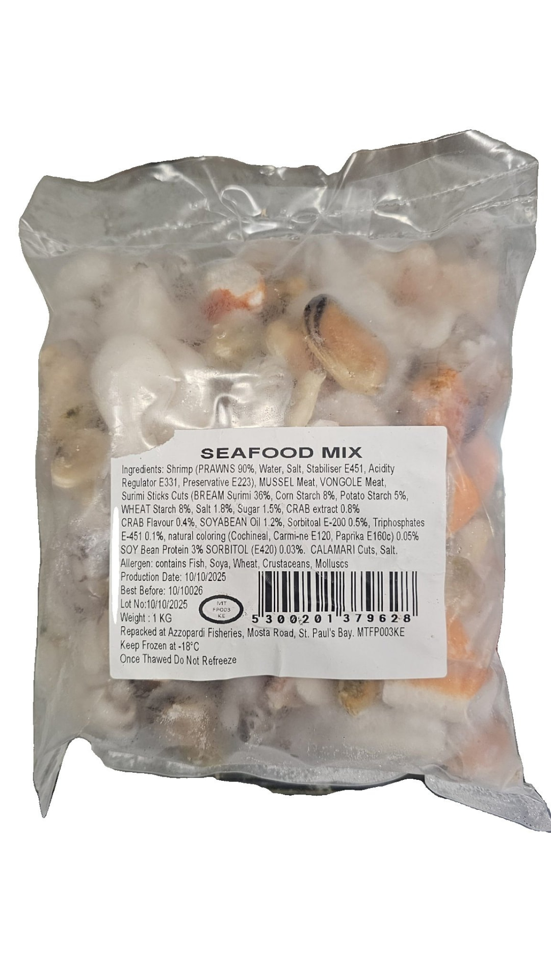 Seafood Mix 10×1 kg